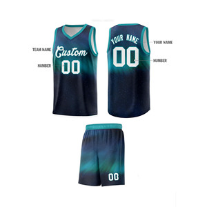 Nouvel uniforme de basket-ball d'été personnalisé, design tendance de haute qualité, ensemble complet personnalisé, logo d'équipe, 100% polyester - Product Image 6