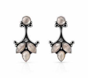 Fashion Purple Multi Stone Drop <b>Earrings</b> for Women | Elegant Gemstone Stud <b>Dangle</b> <b>Earrings</b> | Wholesale Jewelry - Product Image 2