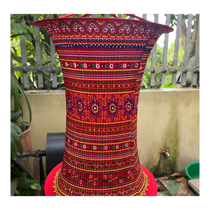 Hmong Style Brocade Silk <b>Lantern</b> Handmade Traditional Ethnic Fabric Decoration Vietnam Outdoor Home Hotel Cafe Cultural Events - Product Image 4
