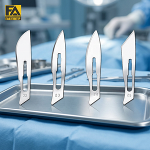 Lames de scalpel chirurgical 22 23 24 25 pour chirurgie générale manuelle, instrument de classe I certifié CE - Product Image 3