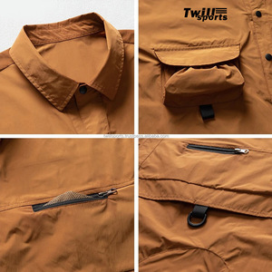 2025 Unisex Heavy Weight Cotton Short Sleeve Polo <b>Shirt</b> High Fashion TWILL Fabric Custom Collar Casual Loose Cargo Design - Product Image 2