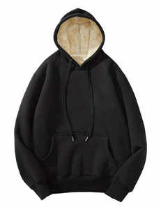 Sudadera Básica para Hombre, 100% Poliéster, Cuello en V, Invierno, Impresión Digital, Teñido Liso, Secado Rápido, Ecológica, Casual, con Bolsillo - Product Image 1