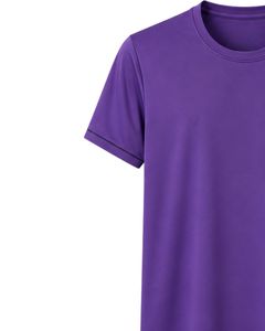 Manufacturer Custom <b>Purple</b> Mens Quick Dry Sports T Shirt Breathable Polyester Gym Running Workout Activewear Plain Fitness Tee - Product Image 3