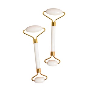 Herramientas <span class=keywords><strong>de</strong></span> Cuidado Facial 2026: <span class=keywords><strong>Rodillo</strong></span> Facial <span class=keywords><strong>de</strong></span> Jade Blanco con Marco Dorado, <span class=keywords><strong>Rodillo</strong></span> Facial Volcánico Vibrante para 6 <span class=keywords><strong>Beneficios</strong></span> para la Piel - Product Image 4