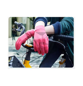 Gants de sport vintage coupe-vent imperméables en coton thermique avec écran tactile, chauds pour l'hiver, antidérapants, à doigts complets, pour le voyage, le cyclisme et le ski - Product Image 2