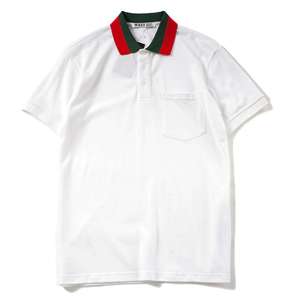 Embroidery Logo Cotton Breathable Regular Fit 180 Grams <b>Men's</b> T-Shirts Sports Business Polo Shirt 1pc/ Poly Bag Custom Printing - Product Image 5