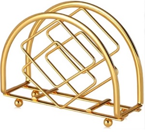 High Demanding White Powder Coated Napkin Holder Handmade Tissue Holder Stylish Classic Indian <b>Table</b> Top Metal Napkin - Product Image 6