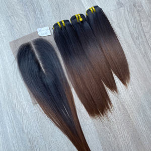 Cabello humano sin procesar de un solo donante SDD hueso recto Cierre de paquete crudo vietnamita cabello virgen cutícula alineada precio de fábrica - Product Image 3