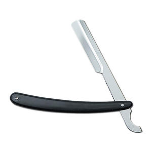 Navaja de Afeitar Recta Negra de Calidad Profesional UBI, Hoja de Acero con Alto Contenido de Carbono, Mango de Plástico con Acabado Mate, Hojas Reemplazables para Salones y Hogar - Product Image 2