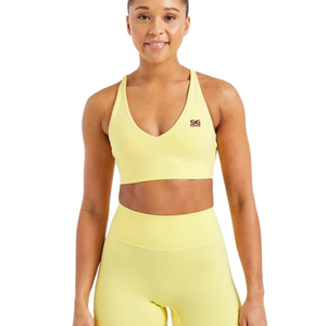 Soutien-gorge de sport essentiel pour femme, haut court de fitness et d'entraînement, extensible, respirant, avec maintien, vêtements de sport athlétiques, OEM ODM - Product Image 1