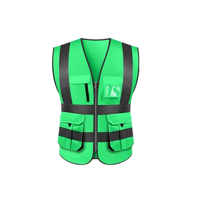 Chaleco de Seguridad Reflectante Personalizado con Múltiples Bolsillos, Ropa de Trabajo, Chaleco de Seguridad para la Construcción - Product Image 1