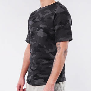 Camiseta de Camuflaje para Hombre, Estilo Urbano, Tejido Texturizado, Algodón Grueso, Informal, Verano, Moda, Venta al Por Mayor, Fabricante, Suministro OEM - Product Image 5