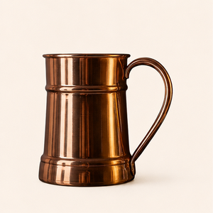 Nouvelle conception artisanale : Tasse Moscow Mule en cuivre massif pur, chopes à bière en cuivre avec poignée en laiton – Coffret cadeau de barware haut de gamme - Product Image 3