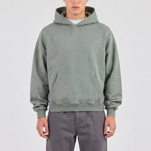 Sweat-shirts à strass pour hommes, prix ajustable, anti-rides, qualité supérieure, respirants - Product Image 1