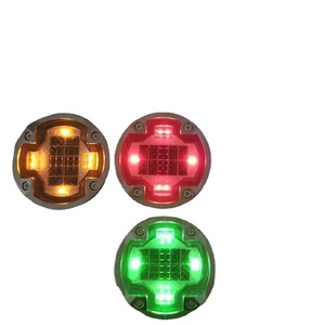 ไฟกระพริบ LED พลังงานแสงอาทิตย์สำหรับทางหลวง  วัสดุอลูมิเนียมอัลลอยด์จากจีน  มาตรฐาน IP68  ใช้สำหรับทำเครื่องหมายจุดจราจร  ระยะมองเห็น 1000 เมตร  72 ดวง - Product Image 1