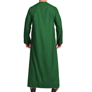 Omani Style Polyester Vintage Breathable Lightweight <b>Thobe</b> Muslims Wears Jalabiya Moroccan Dubai Thawb Jubba Robe Traditional - Product Image 6