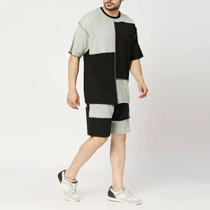 High Quality Wholesale box color T-shirt and Short <b>Set</b> for Men Custom Man Shorts and Tshirt <b>Set</b> Men's T-shirts of 2 Pieces - Product Image 2