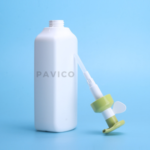 Bouteille de shampoing en plastique HDPE blanc de 1300 ml certifiée ISO 9001 avec pompe, design personnalisé et impression sérigraphique OEM/ODM, Nouveauté Pavico - Product Image 3