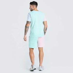 Conjunto de Camiseta y Pantalones Cortos Deportivos Casuales de Moda para Hombre Pinco, Transpirables, Colores Sólidos Personalizados, Logotipo, 100% Algodón Ecológico - Product Image 4