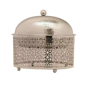 Plat à réchaud en métal à motif moyen-oriental pour buffet, améliore la présentation des aliments, garantit des performances fiables - Product Image 5