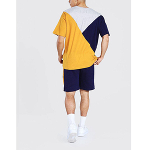 เสื้อยืดและกางเกงขาสั้นชุดเซ็ตแฟชั่นฤดูร้อนสไตล์สตรีทแวร์ ผ้าฝ้าย 100% สำหรับผู้ชาย ชุดเซ็ตกางเกงขาสั้นและเสื้อยืดแบบยูนิเซ็กซ์ สกรีนโลโก้ได้ - Product Image 2