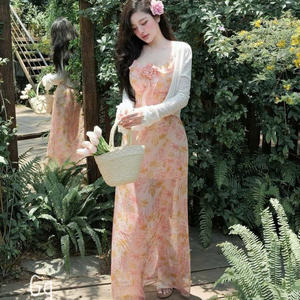 Vietnam Women 2 Piece Casual Set Sleeveless Collarless Knitting Eco Friendly Yarn Dyed - Product Image 3
