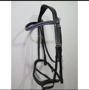 บังเหียนหนังขี่ม้าแบบตะวันตกเย็บติดแฟนซีม้าแข่งม้าคงทนโลโก้ออกแบบได้ตามต้องการ - Product Image 4