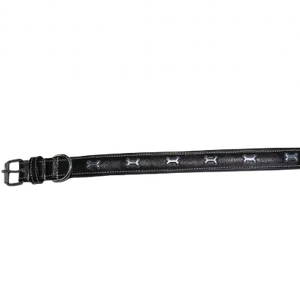 Collar de cuero ajustable para perros OEM, acolchado, de primera calidad, proveedor de collares para mascotas, calidad de exportación de Divine International - Product Image 1