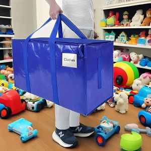 Borsa Mobile Oversize con Manico Rinforzato, Borsa Portaoggetti Resistente per Vestiti e Traslochi, Borse Multiuso per Stoccaggio - Product Image 4