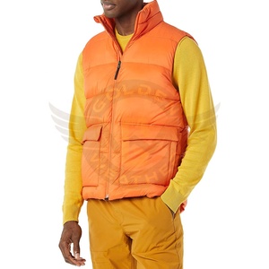 OEM personalizado de alta calidad Puffer chaleco al por mayor chaqueta de moda ligero impermeable burbuja Stand Collar logotipo frontal - Product Image 1