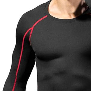 Chemises de compression en tissu sergé tricoté, anti-rides, légères, écologiques, pour un confort optimal et des performances sportives quotidiennes - Product Image 4