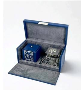 Quemador de incienso de lujo de acero inoxidable cortado a láser con pinzas, caja de cuero premium, soporte para incienso árabe, set de regalo para Ramadán y Eid - Product Image 6