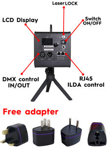 جهاز عرض ضوئي ليزري ثلاثي الأبعاد بقوة 5 واط يتحكم فيه عبر تطبيق البلوتوث، متعدد الأنماط للحفلات والنوادي الليلية والحانات - متوافق مع نظام iOS - Product Image 2
