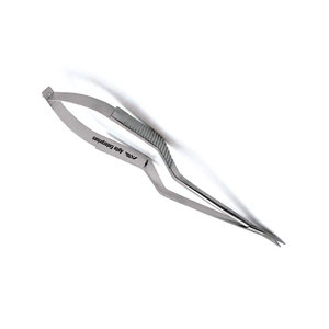 Micro-ciseaux chirurgicaux courbés de 7,5 pouces en acier inoxydable, instrument chirurgical de précision, certifié CE, OEM - Product Image 6