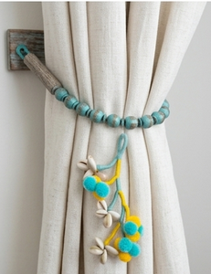 Artisan <b>Soap</b> Bar <b>With</b> Turquoise And Yellow Tassel Decorative String Wrap Natural Ingredients Handmade Gift - Product Image 3