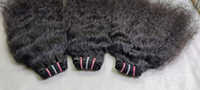 Cheveux humains indiens bruts non traités, ondulés naturels, Remy, à trame simple, pour tressage à la machine, double trame, 14 pouces, provenant des temples de Chennai