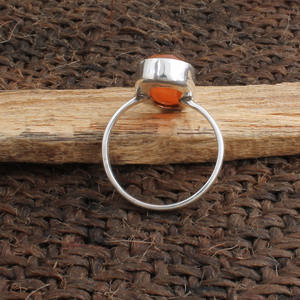 แหวนเงินแท้ประดับพลอยออนิกซ์สีแดงธรรมชาติ ดีไซน์คลาสสิก สำหรับผู้หญิง ของขวัญแต่งงานและวันครบรอบ เครื่องประดับแท้ ขายส่ง - Product Image 5