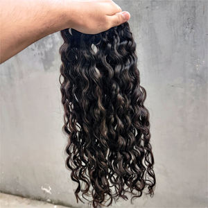 100% extensions de cheveux ondulés indiens naturels longue durée et lisse avec des cuticules alignées les meilleurs cheveux humains - Product Image 4