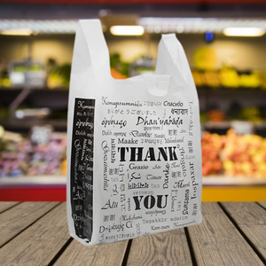 Hai Ha Packaging Plastic Carry Packaging <b>Bags</b> HDPE Poly Custom <b>Waterproof</b> Durable Strong <b>Drawstring</b> Flexo Printed Factory Bulk - Product Image 1