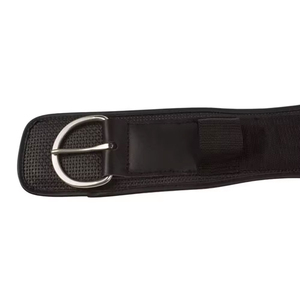 Cincha para Caballo de Microfibra Marrón con Anillas Metálicas Dobles y Cierre de Hebilla - Product Image 4