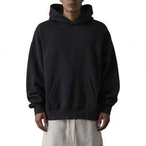 Hoodie personnalisé épais à épaules tombantes, coupe courte, vierge, haute qualité, grandes tailles pour hommes - Product Image 4