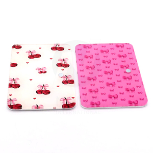 New Style Lash Tile Pink Acrylic Bow Lash Tray Tile Sustainable Bow Lash <b>Holder</b> <b>Makeup</b> Eyelash Tile Mink Logo Solid Tray - Product Image 5