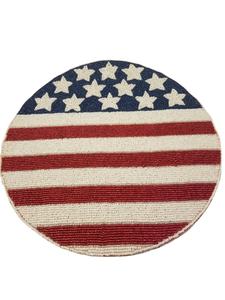 Glass Beaded <b>coaster</b> Mats Woven <b>Placemat</b> Table <b>Christmas</b> <b>Placemats</b> Round <b>coaster</b> good colour seed beads from India - Product Image 6