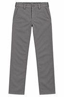 Celana Chino Pria Ringan Bahan Gabardin Kancing Depan 98% Katun Regular Fit Anti Kusut Pinggang Tinggi Untuk Musim Panas