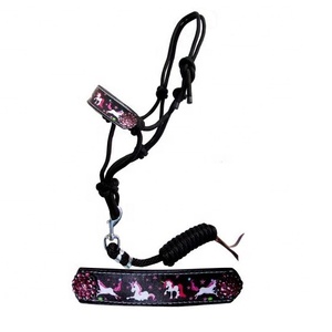 Licou de corde peint à la main en Nylon, avec plomb amovible et assorti, vente en gros, 6 pièces - Product Image 1