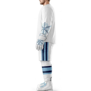 Uniforme de Hockey sobre Hielo Personalizado para Hombre, Ligero, Transpirable, de Poliéster de Alta Calidad, Diseñado para Entrenamiento y Partidos de Liga - Product Image 5