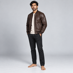 <b>Men</b> <b>leather</b> <b>jackets</b> designed for timeless style with durable <b>leather</b> smooth finishing comfortable fitting and premium craftsmans - Product Image 4