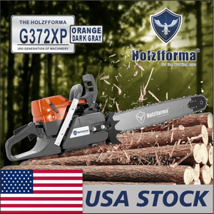 Tête motrice de tronçonneuse à essence G372XP de haute qualité 71cc, orange/gris foncé, avec guide-chaîne de 50 mm, pour usage agricole, stock US - Product Image 1