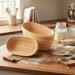 Panier de levage pour pain au levain de qualité supérieure, en osier naturel fait main, banneton, vente en gros économique pour la fermentation de la pâte et la pâtisserie - Product Image 5