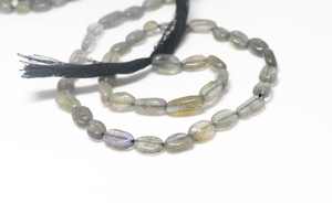 ลูกปัดลาบราดอไรต์ธรรมชาติทรงรีเรียบ ลูกปัดลาบราดอไรต์ทรงรีหลากสีสัน สำหรับทำเครื่องประดับ สร้อยคอ สร้อยข้อมือ - Product Image 6